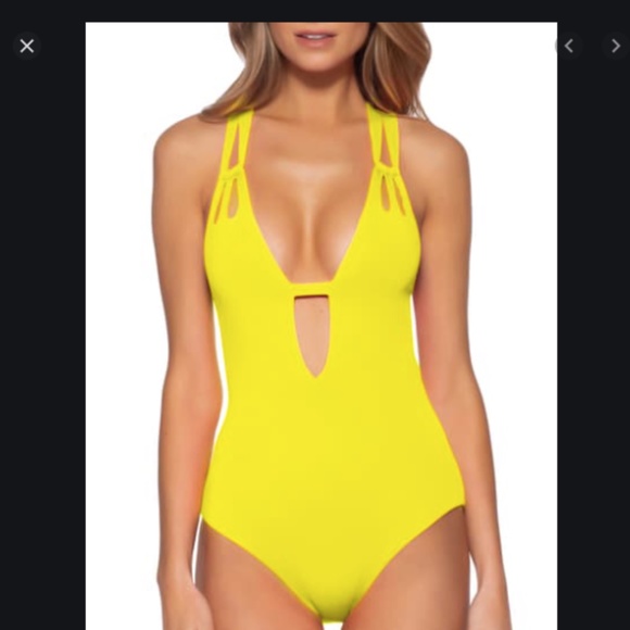 BECCA Other - Becca M color code skylar plunge swim swimsuit